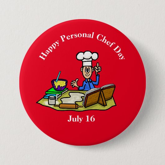 Happy Personal Chef Day Button (Voorkant)
