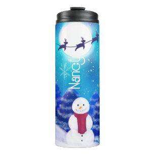 Happy Persoonlijke kerstman Thermosbeker