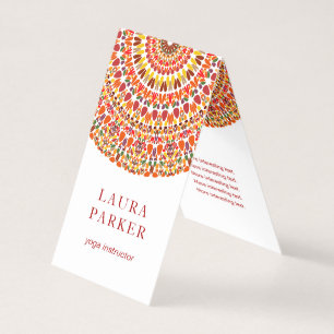 Happy Petal Garden Mandala Visitekaartjes