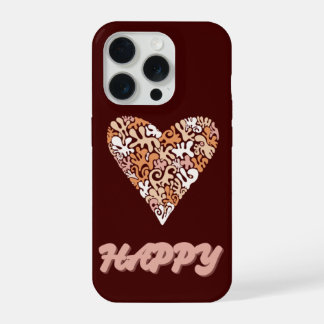 HAPPY phone case iPhone 15 Pro Hoesje
