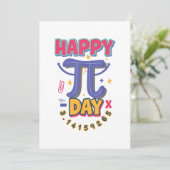 Happy Pi Dag 3.14  STEM Wetenschap of Wiskunde Kaart (Staand voorkant)