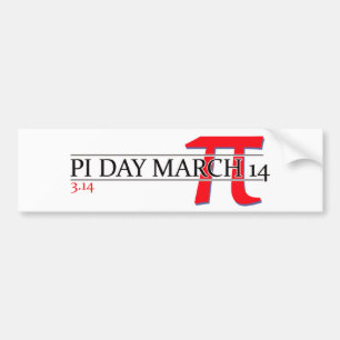 Happy Pi Day 14 maart Bumpersticker