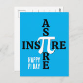 HAPPY PI DAY Aspire Inspire Briefkaart (Voorkant / Achterkant)