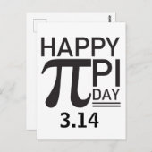 Happy Pi Day Briefkaart (Voorkant / Achterkant)
