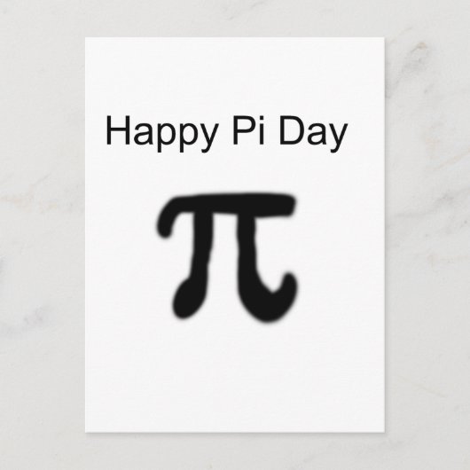 Happy Pi Day Briefkaart (Voorkant)