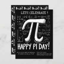Happy Pi Day Briefkaart – Leuke Wiskunde