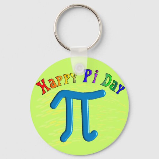 Happy Pi Day-cadeautjes, uniek reliëfontwerp Sleutelhanger (Voorkant)