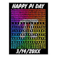 Happy Pi Day Funny School Wiskunde Letter Art