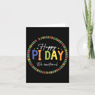 Happy Pi Day Funny Wiskunde Lover Teacher 3.14 Pi Kaart