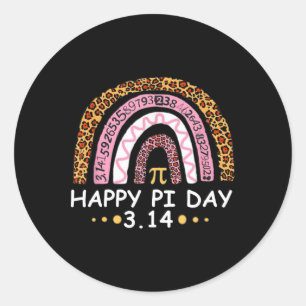 Happy Pi Day - Grappige Mathematische Wiskunde Ler Ronde Sticker