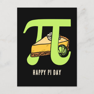 HAPPY PI DAY Key Limoen Pie Briefkaart