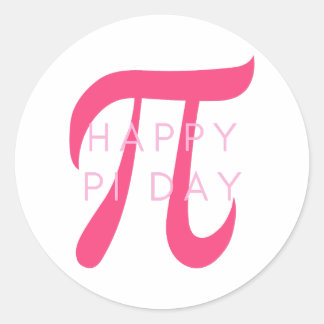 Happy Pi Day Mathematicus Ronde Sticker