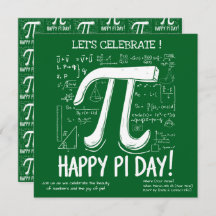 Happy Pi Day Party Invitation – Leuke Wiskunde