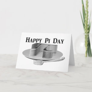 Happy Pi Day - Pi op een zilverpomp Kaart