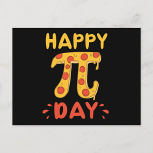 Happy Pi Day, Pie Day Pizza-Mathematics Pi-symbool Briefkaart
