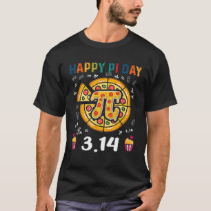 Happy Pi Day Pie Day Pizza wiskunde Pi-symbool T-shirt