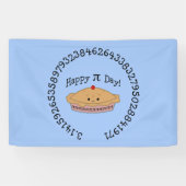 Happy Pi Day Pie Spandoek (Horizontaal)