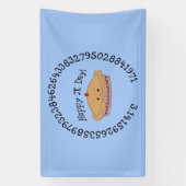 Happy Pi Day Pie Spandoek (Verticaal)