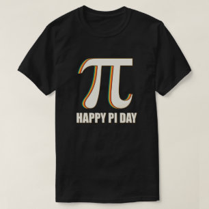 Happy Pi Day Retro  Wiskunde lerarenstudenten T-shirt