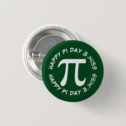 Happy Pi Day Ronde Button 3,2 Cm (Voorkant /achterkant)