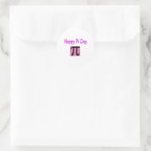 Happy Pi Day Ronde Sticker (Tas)