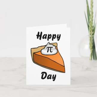 Happy Pi Day Slice of Pie Greeting Kaart