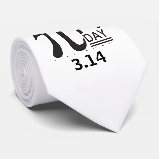 Happy Pi Day Stropdas (Opgerold)