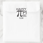 Happy Pi Day Vierkante Sticker (Tas)