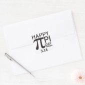 Happy Pi Day Vierkante Sticker (Envelop)