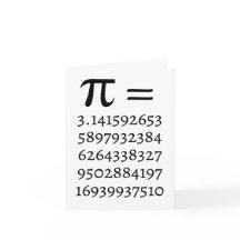 Happy Pi Day Wiskunde Lover Wenskaart