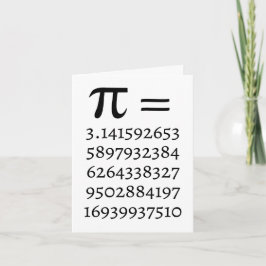 Happy Pi Day Wiskunde Lover Wenskaart Kaart