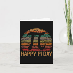 Happy Pi Day Wiskunde vergelijkt Sunset Gift Teach Kaart