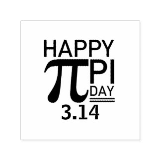 Happy Pi Day Zelfinktende Stempel