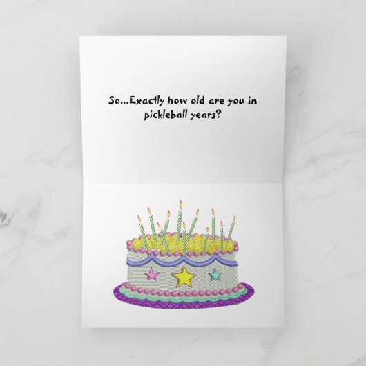 Happy Pickle Birthday! Kaart (Binnen)