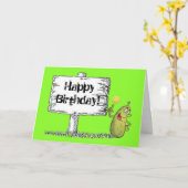 Happy Pickle Birthday! Kaart (Gele Bloem)