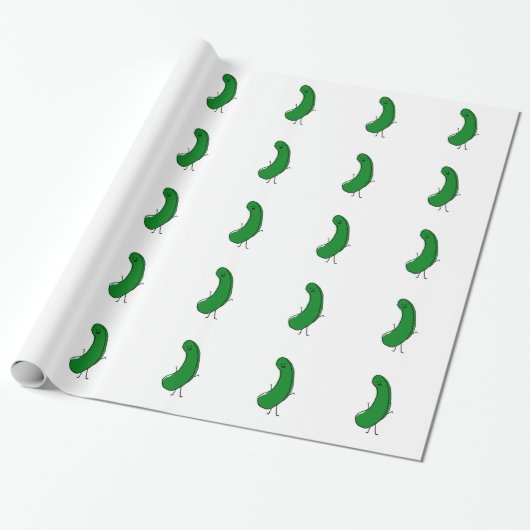 Happy Pickle Cadeaupapier (Uitgerold)