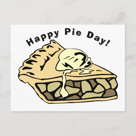 Happy Pie Day - Apple Pie Briefkaart (Voorkant)