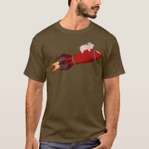 Happy Pig - als varkens vliegen, vliegende varken T-shirt