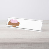 Happy Pig Bureau Naambordje (Voorkant)