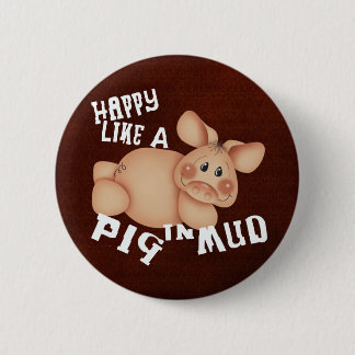 Happy Pig Ronde Button 5,7 Cm