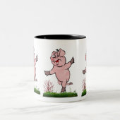 Happy Pig Two-Tone Coffee Mok (Center)