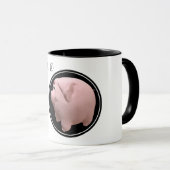 Happy PIg Year 2019 3D Two-tone Mok 1 (Voorkant rechts)