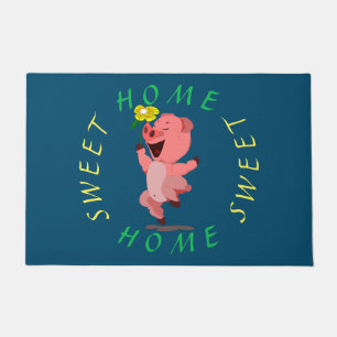 Happy Piggy - Home Sweet Home Deurmat