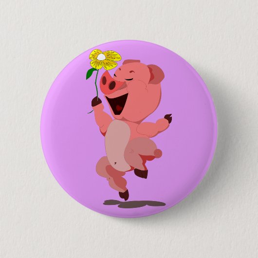 Happy Piglet Button (Voorkant)