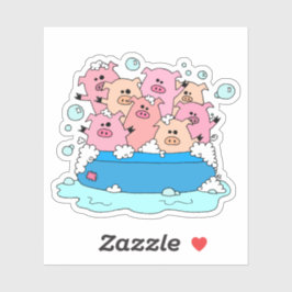 Happy Pigs-laptop Sticker