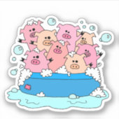 Happy Pigs-laptop Sticker (Voorkant)