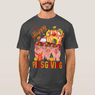 Happy Pigsgiving Drievoudig bestelwagen T-shirt