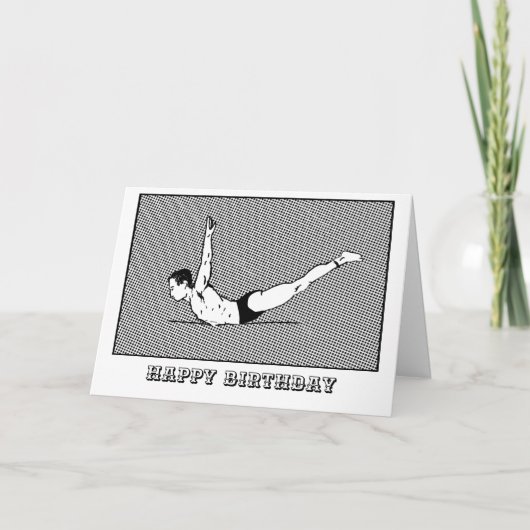 Happy Pilates Anniversaire Carte Swan Dive (Devant)