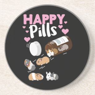 Happy Pill Guinea Pig Zandsteen Onderzetter