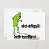 Happy Pills Briefkaart (Voorkant / Achterkant)